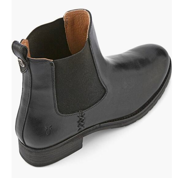 Frye Melissa Double Sole Black Chelsea Boot Size 9 New - Picture 3 of 10